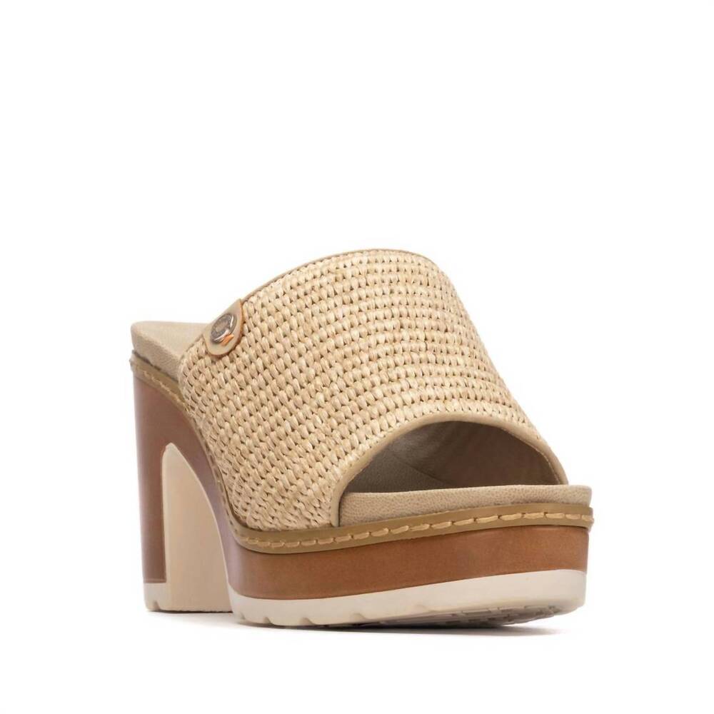 NEW XTI women's pu sandal in taupe